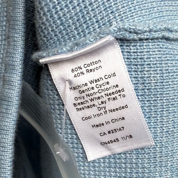 NWT Talbot’s light blue sweater plus size jacket blazer Size 3X new - Picture 7 of 7